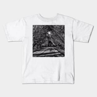 Dark Shines - Black And White Kids T-Shirt